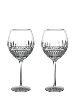Waterford Crystal Irish Lace Red Wine Set Of 2
