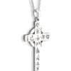 Sterling Silver History Of Ireland Cross Pendant