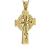 14ct Gold Contemporary Celtic Cross Pendant