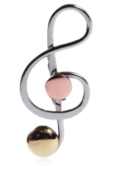 Treble Clef Brooch