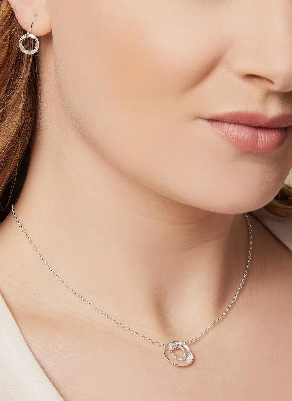 Petite Sterling Silver Shell Drop Earrings - Image 2