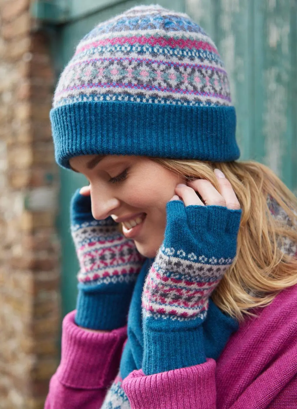 Fair Isle Kerse Fingerless Gloves