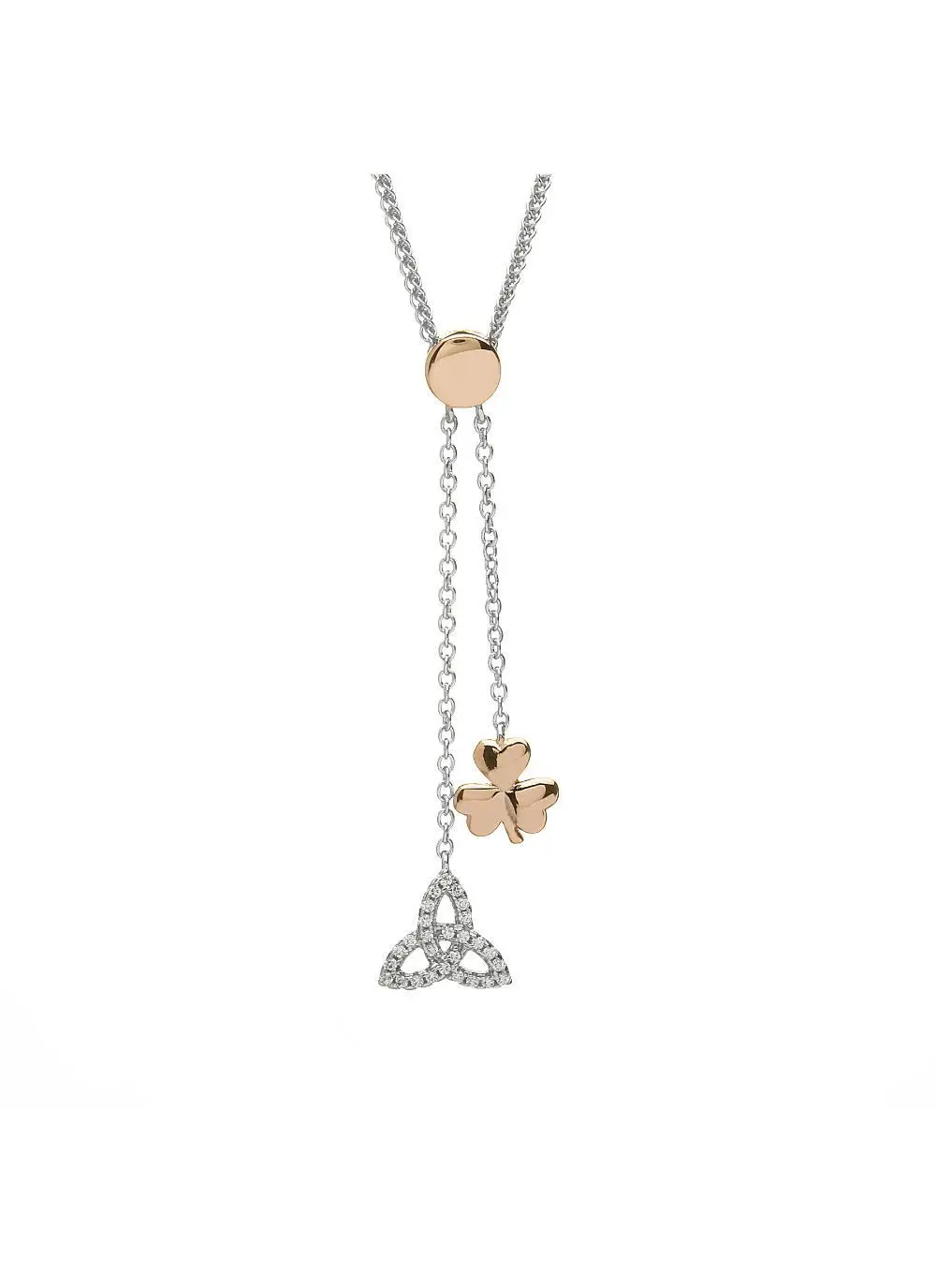 Shamrock & Trinity Two-Drop Pendant