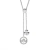 Shamrock & Claddagh Two-Drop Silver Pendant