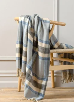 Atlantic Mist Lambswool Throw