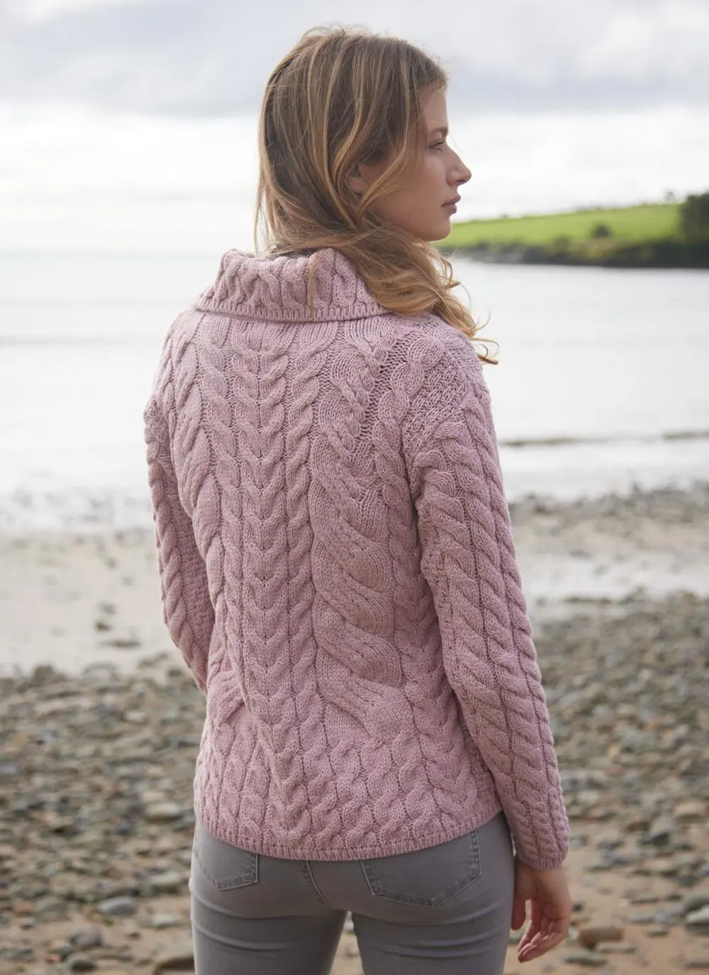 Supersoft Merino Wool Cable Cardigan - Image 4