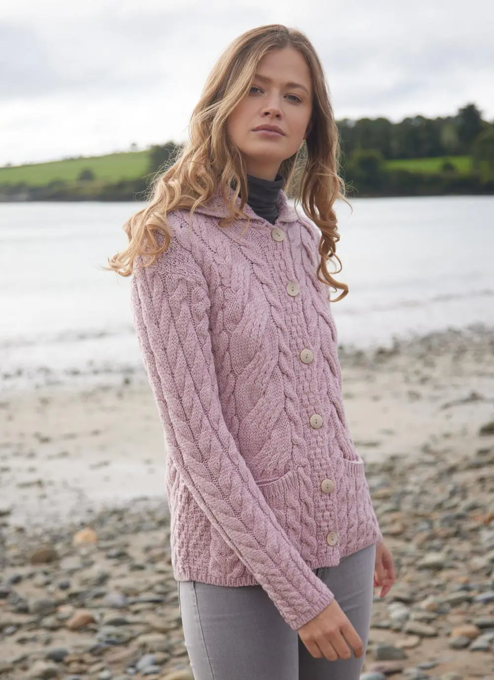 Supersoft Merino Wool Cable Cardigan