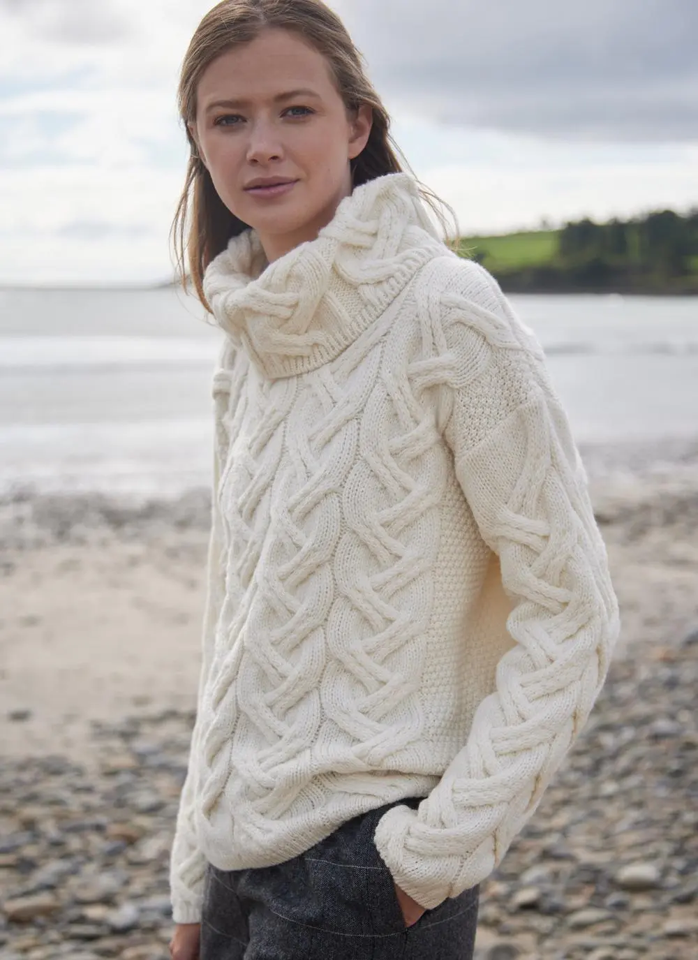 Supersoft Merino Wool Cowl Neck Sweater - Image 2