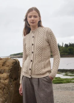 Mary Lumber Aran Cardigan