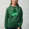 Ladies Shamrock Sequin Hoodie