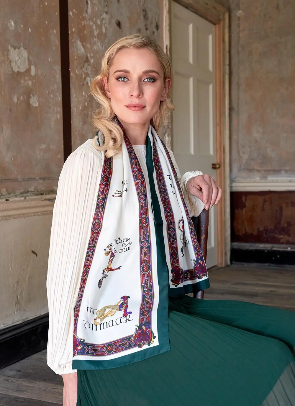 Book Of Kells Long Signature Scarf