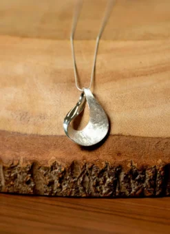 Sterling Silver Ribbon Pendant