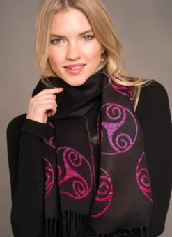 Triskel Scarf Fuschia