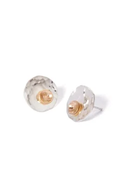 Sterling Silver & 9ct Gold Making Waves Stud Earrings