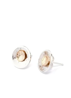 Sterling Silver & 9ct Gold Find Your Way Earrings