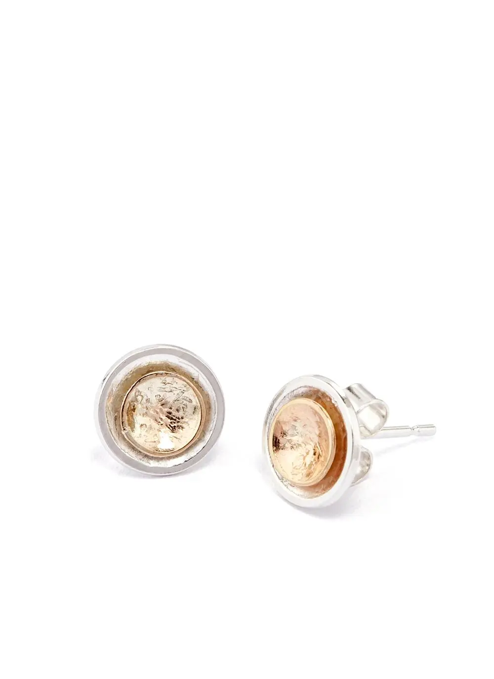 Sterling Silver & 9ct Gold Mini Find Your Way Earrings