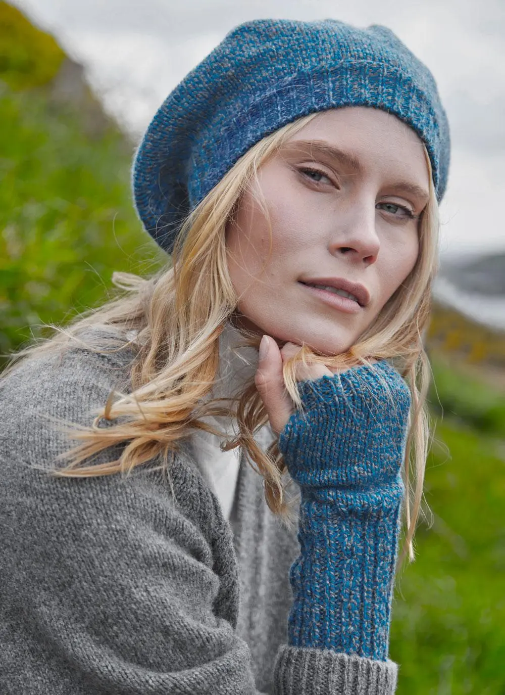 Fisherman Wool Cashmere Beret