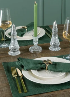 Forest Green Jacquard Placemats Set Of 6