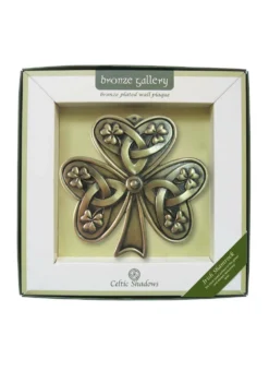 Irish Shamrock Bronze Plaque