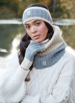 Sustainable Headband In Grey & Cream