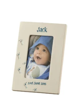 Belleek Precious Memories Personalized Frame In Blue