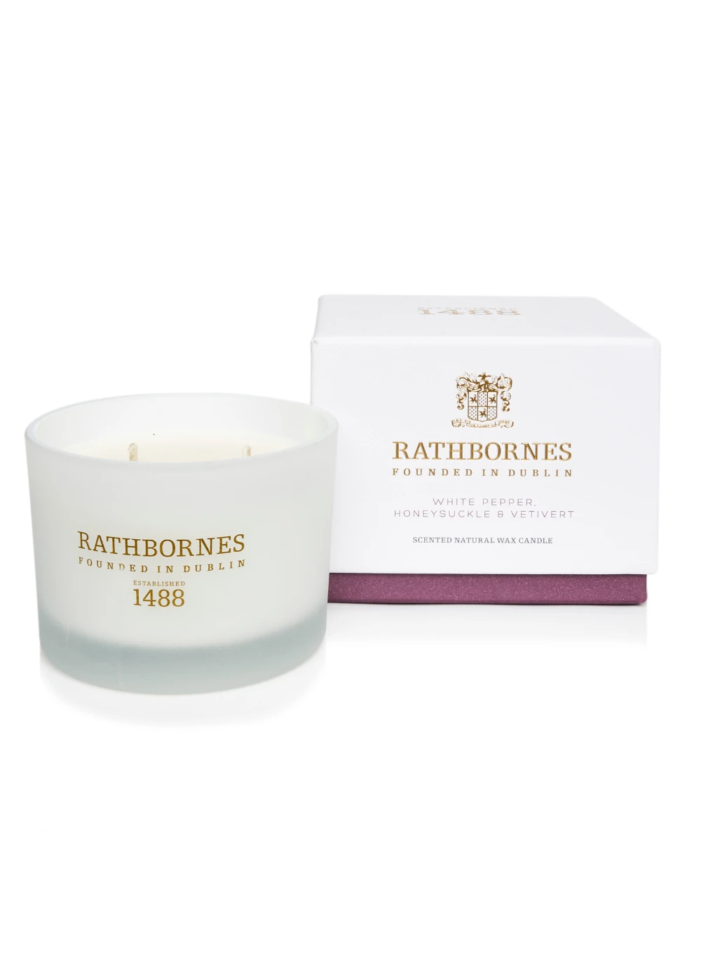 White Pepper, Honeysuckle & Vetivert Classic Candle