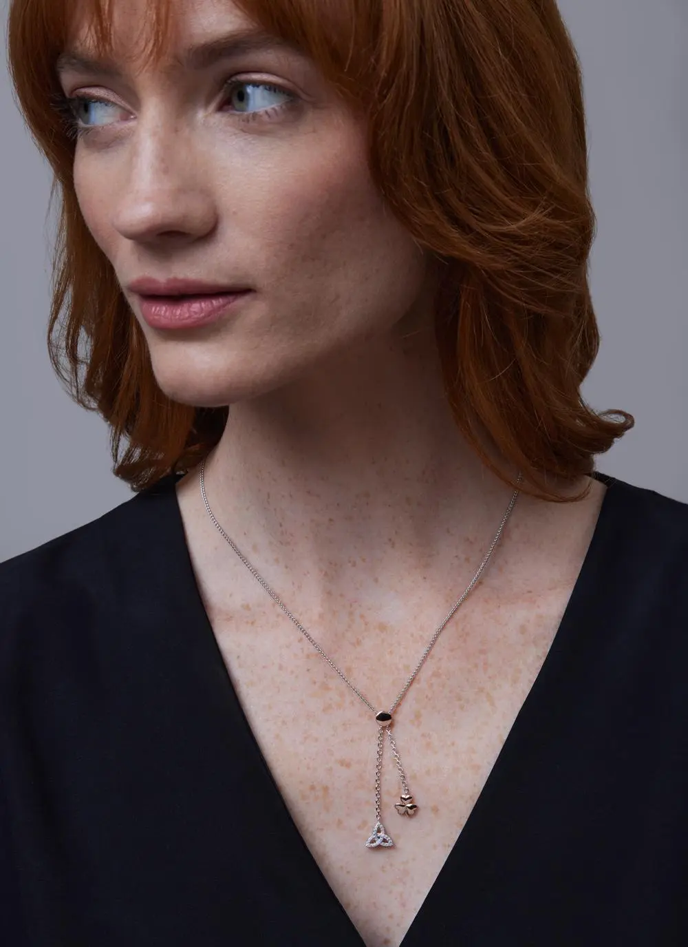 Shamrock & Trinity Two-Drop Pendant - Image 5