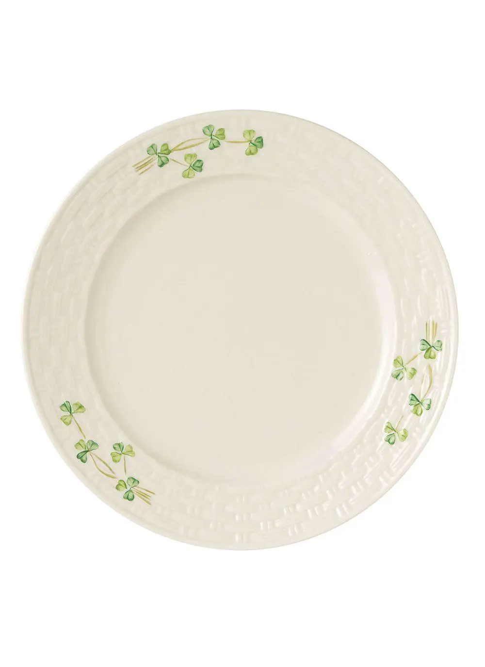Belleek Shamrock Dinner Plate