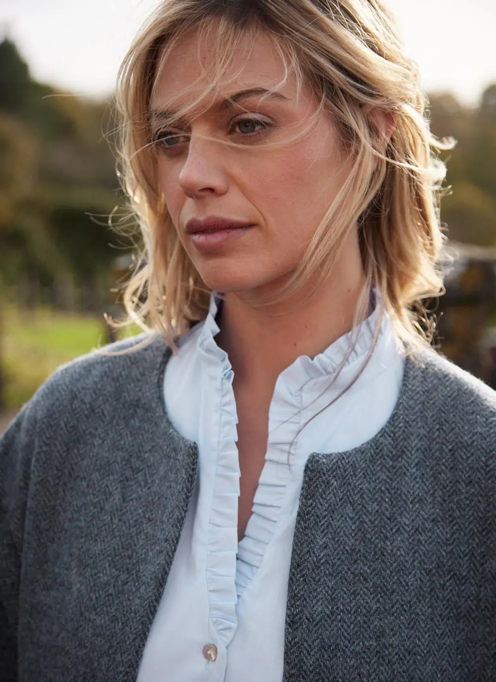 Herringbone Tweed Short Jacket - Image 5