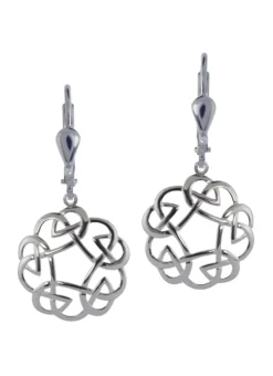 Sterling Silver Interlacing Celtic Knotwork Earrings