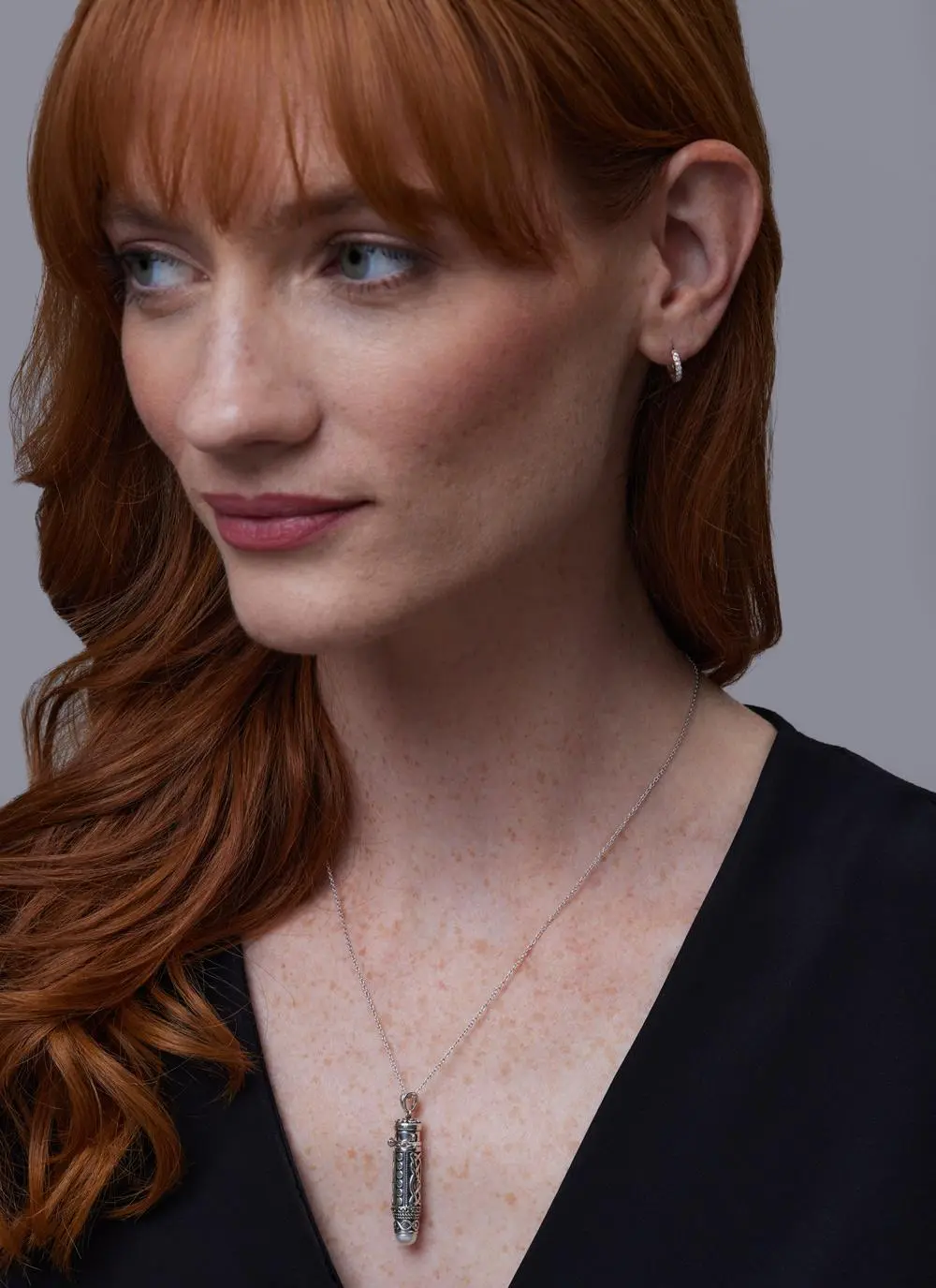 Sterling Silver Marcasite Keepsake Pendant - Image 3