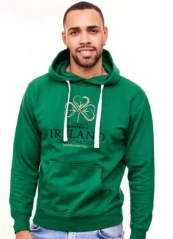 Mens Republic Of Ireland Shamrock Hoodie