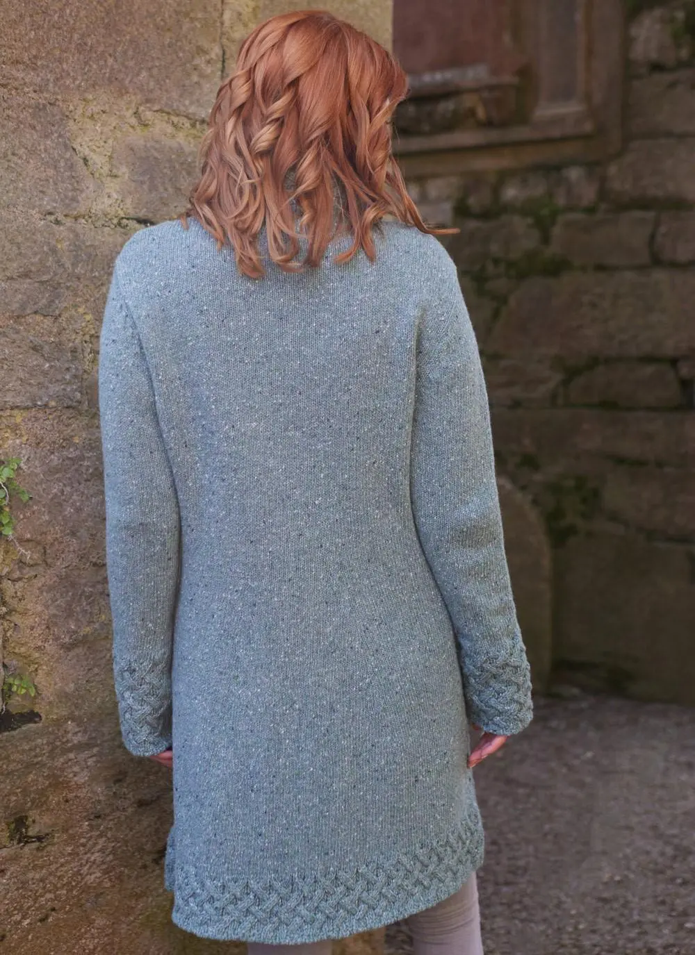 Trellis Wool Cashmere Aran Coatigan - Image 6