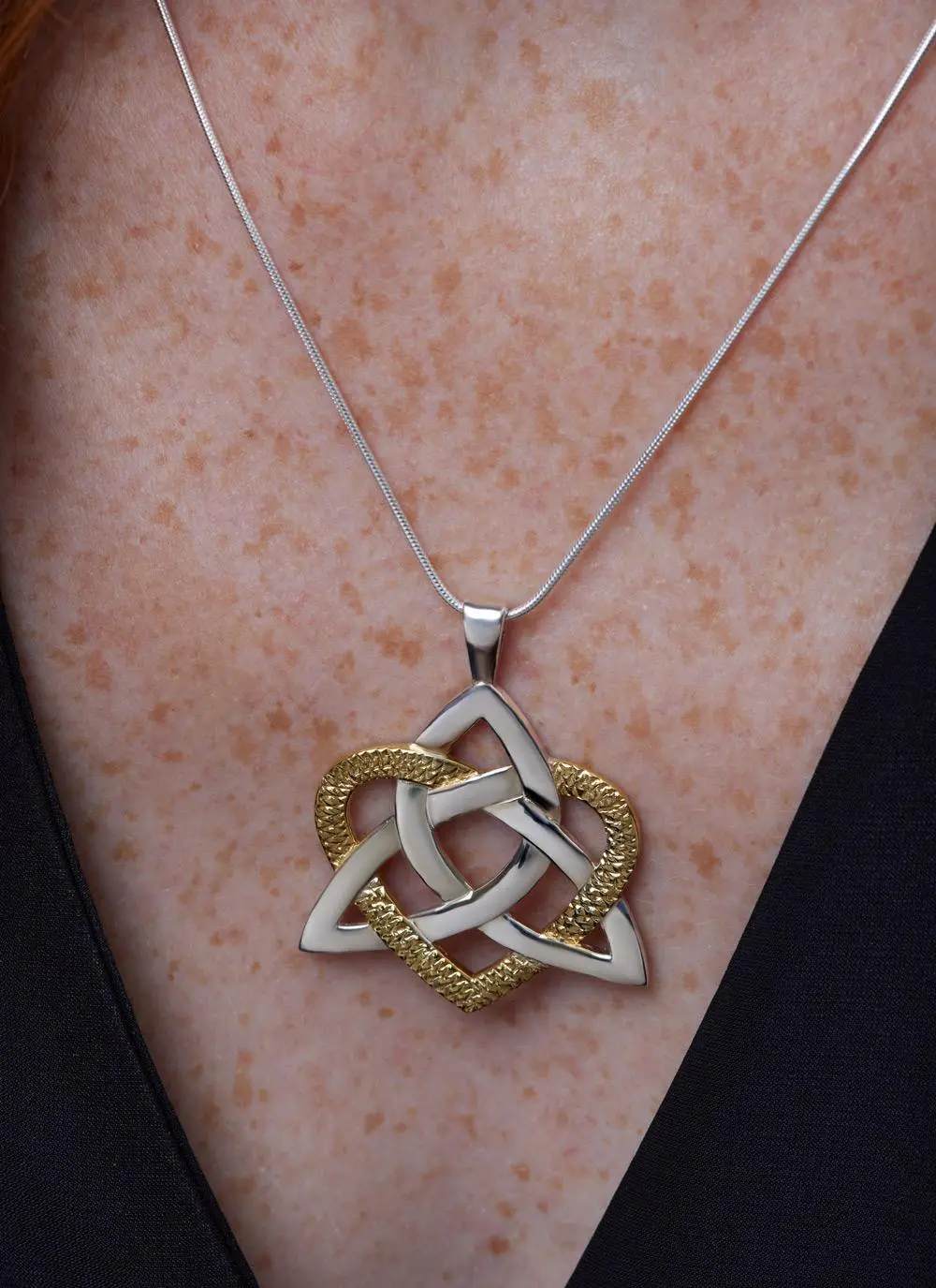 Two Tone Heart Of A Celt Pendant - Image 4