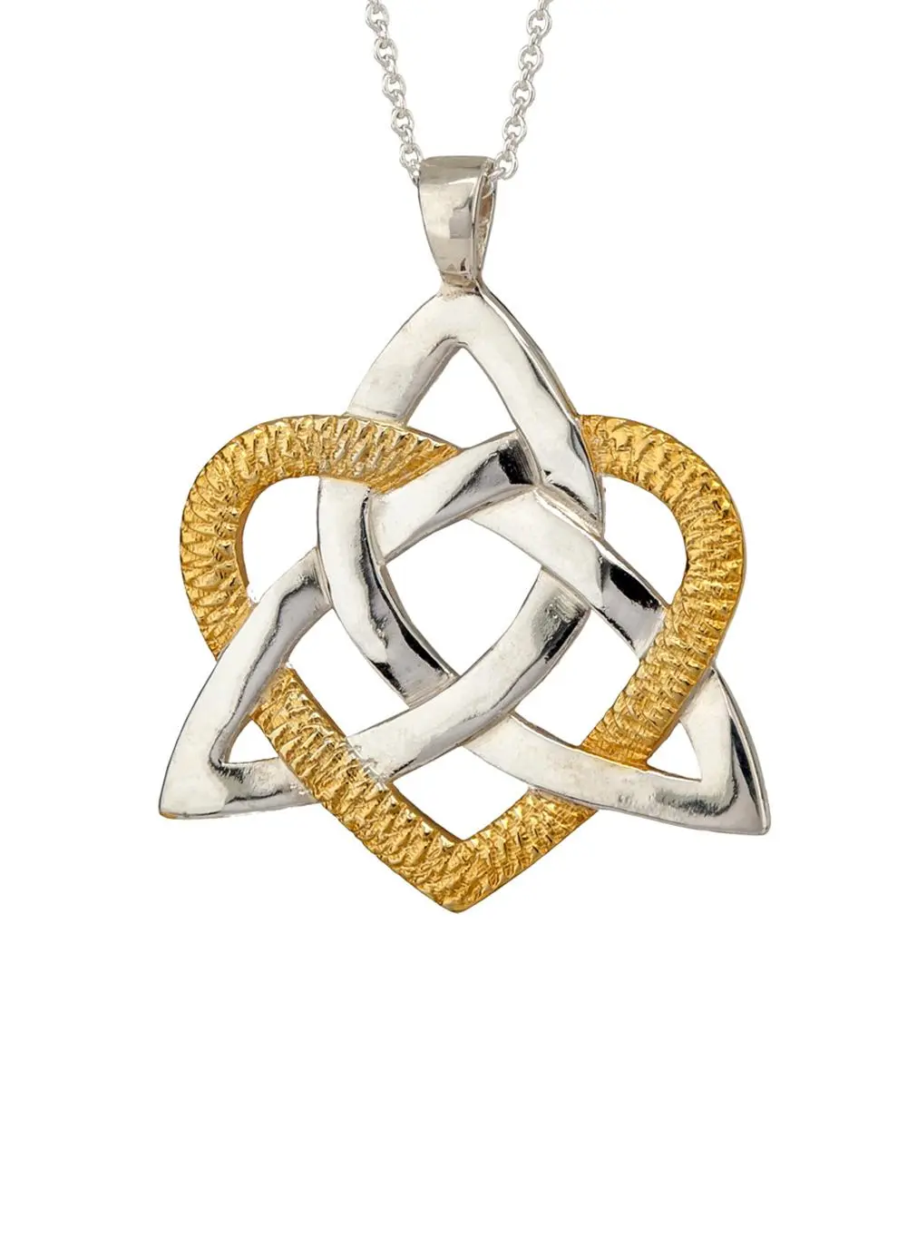 Two Tone Heart Of A Celt Pendant