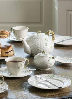 Belleek Shamrock Teapot