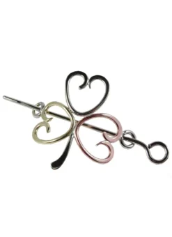 Tri Color Shamrock Shawl & Hair Pin