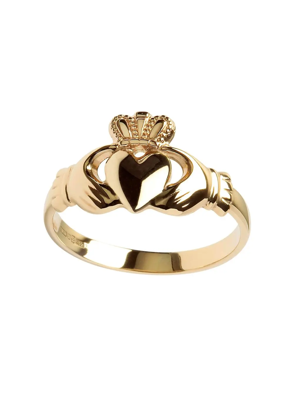 Ladies 10ct Gold Claddagh Ring