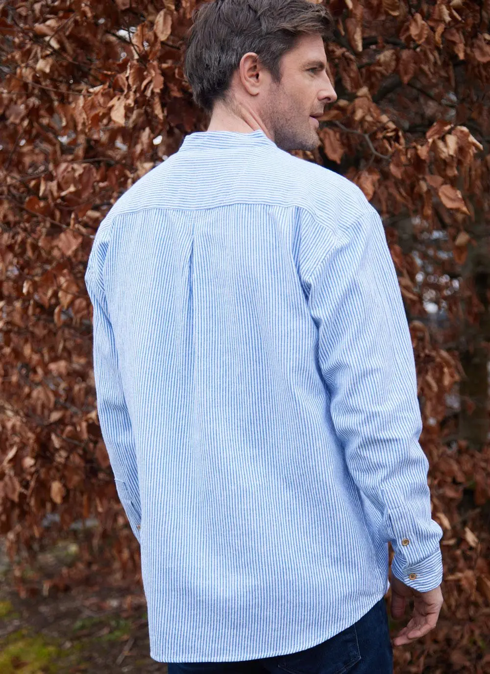 Tiernan Striped Grandfather Shirt - Image 5