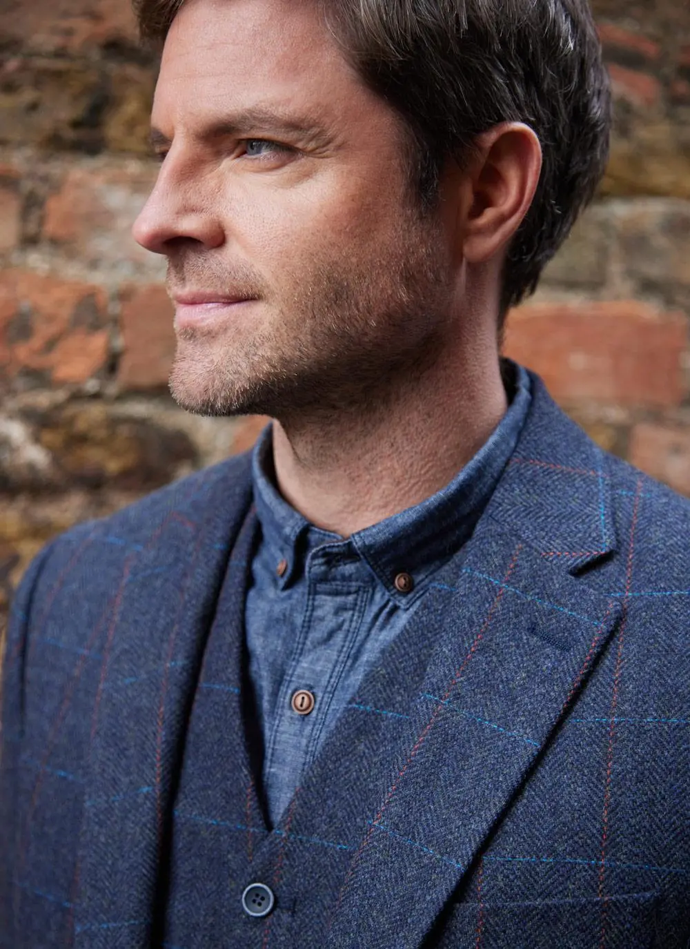 Overcheck Tweed Jacket - Image 6