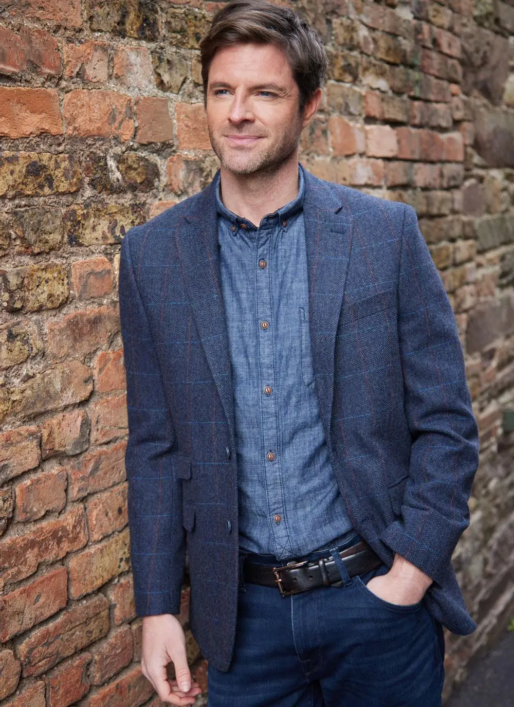 Overcheck Tweed Jacket - Image 2