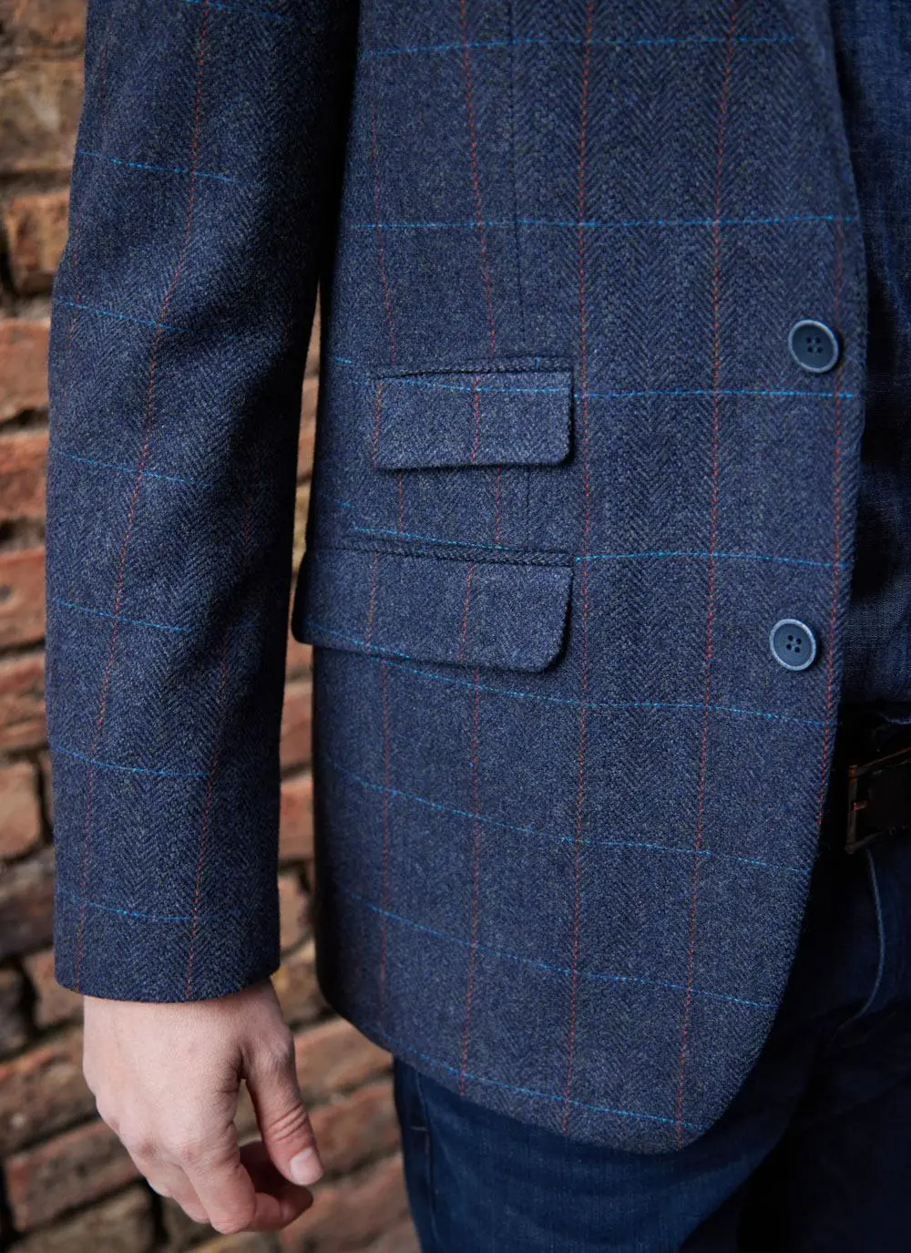 Overcheck Tweed Jacket - Image 7