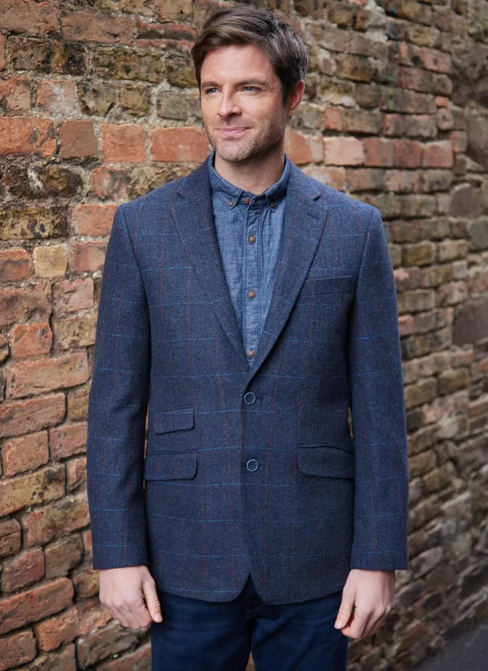 Overcheck Tweed Jacket - Image 9