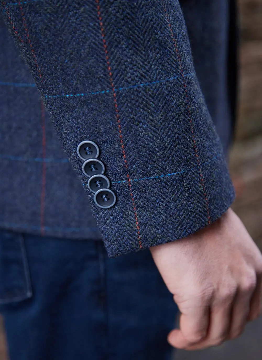 Overcheck Tweed Jacket - Image 8