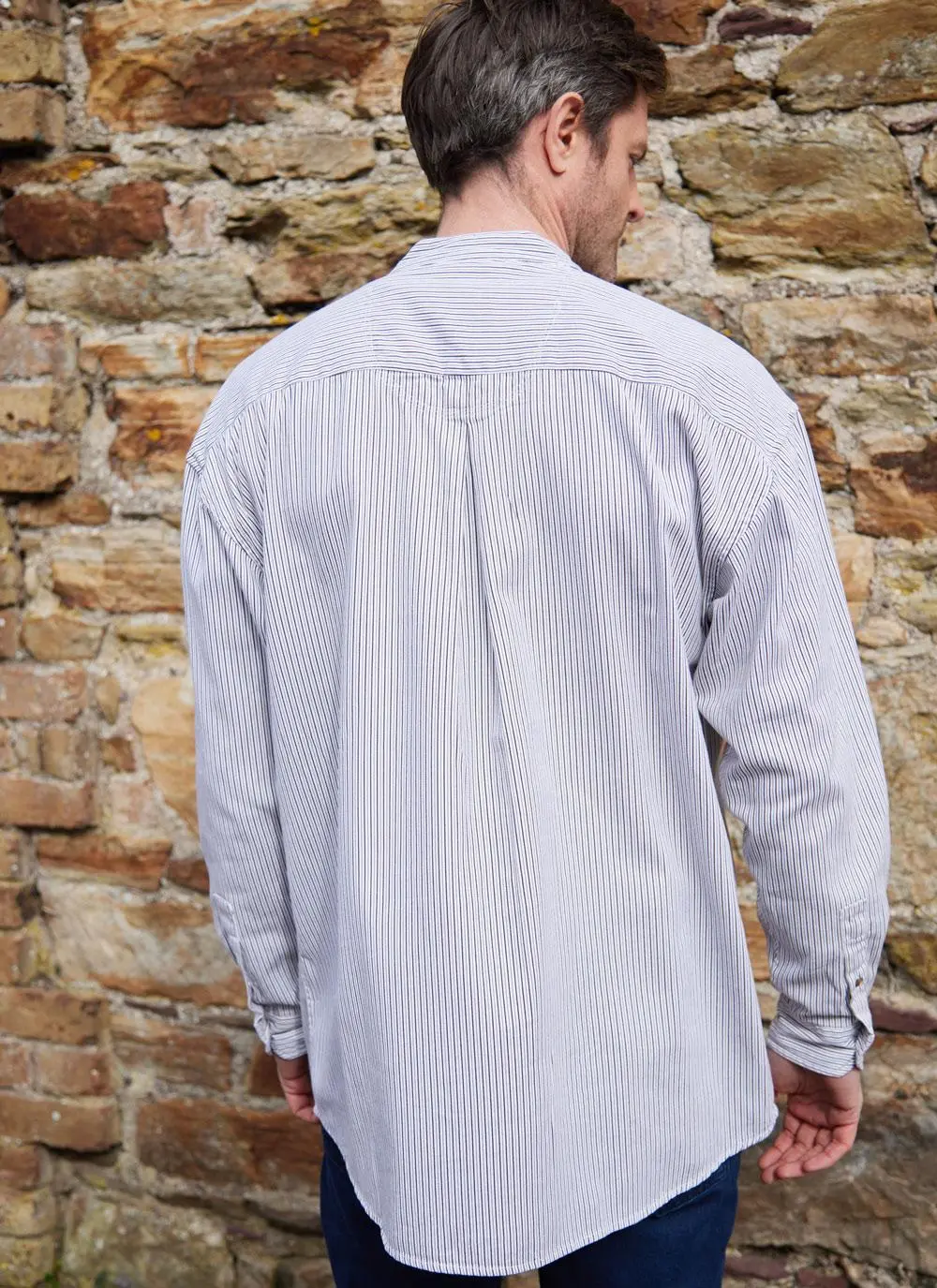 Lorcan Striped Grandfather Shirt - Image 4