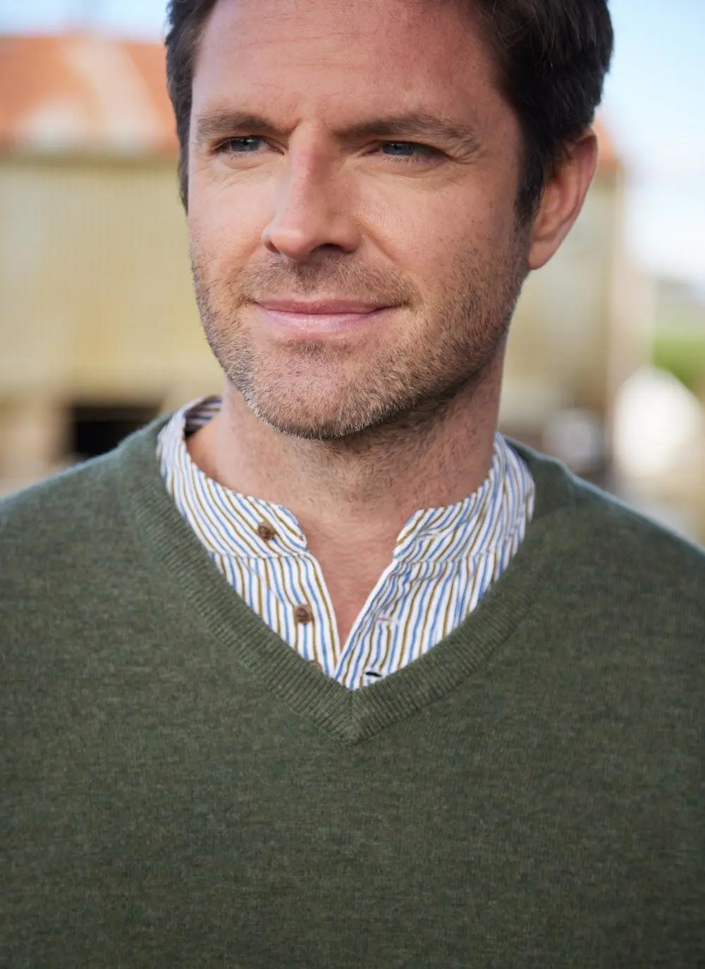 Lambswool V-Neck Sweater - Image 5