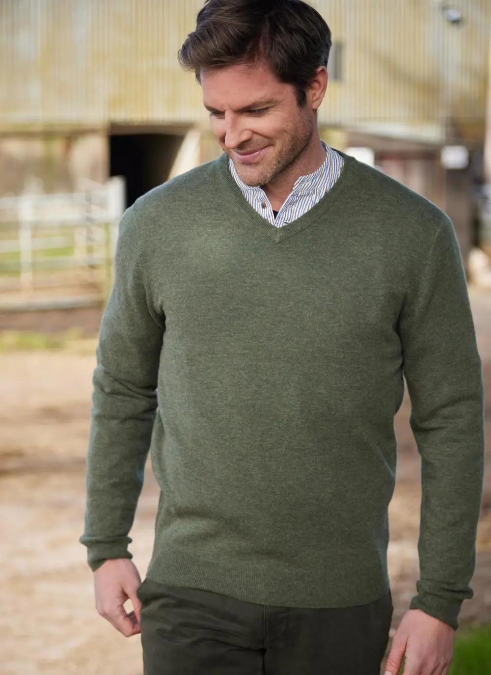 Lambswool V-Neck Sweater