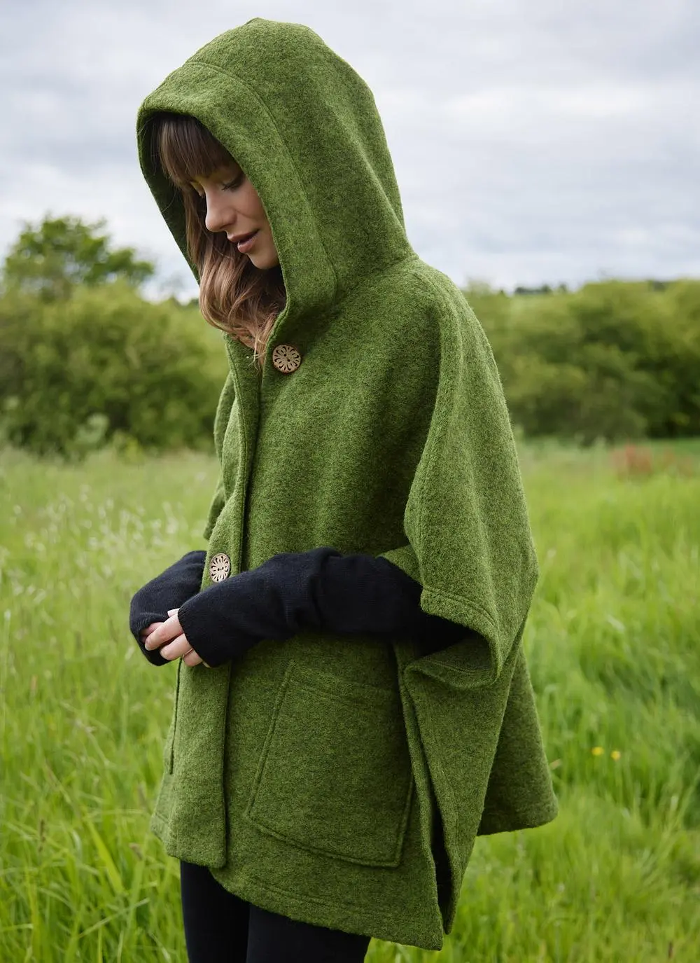 Megan Poncho With Hood - Image 6