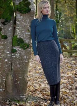 Achill Straight Tweed Skirt
