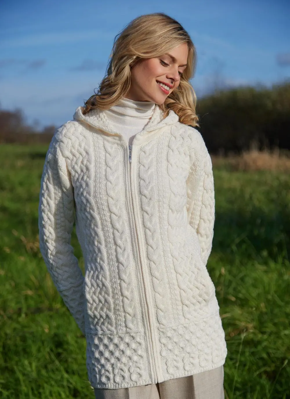 Anna Celtic Aran Hoodie